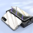Case for Samsung Galaxy A56, Magnetic Dual Glass, silver