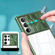 Case for Samsung Galaxy S23 Ultra, Slide Camera, green