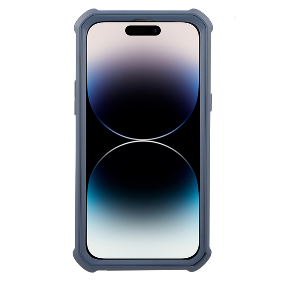 Armored case for iPhone 14 Pro Max, Dexnor Full Body, dark blue