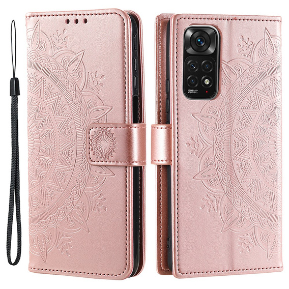 Flip case for Xiaomi Redmi Note 11/11S, Mandala, pink