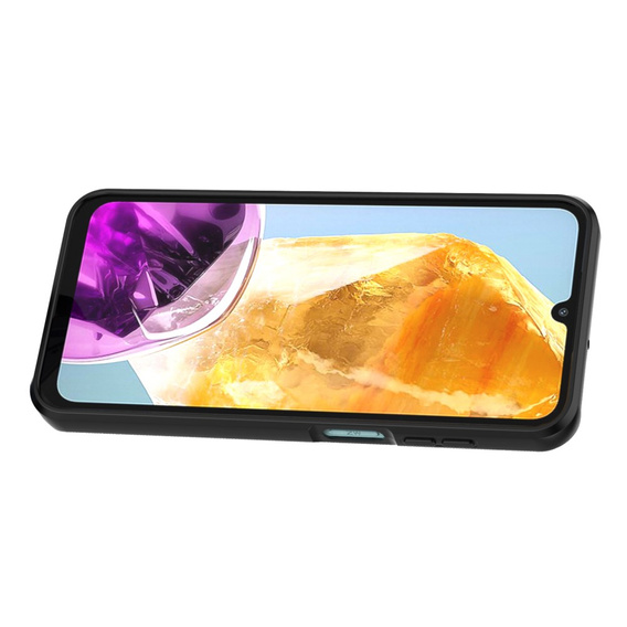 Case for Samsung Galaxy M15 5G, KickStand Camera Lens, blue