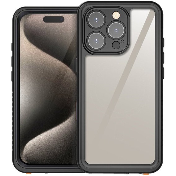 IP68 Waterproof Case for iPhone 16 Pro Max, black