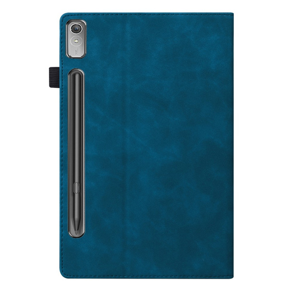 Case for Lenovo Tab P12, Classic, with space for stylus, blue