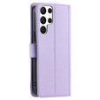 Flip case for Samsung Galaxy S25 Ultra, Rhombus Crossbody Leather, purple