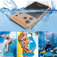 IP68 waterproof case for iPhone 17 Pro, orange