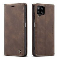 CASEME case for Samsung Galaxy A12 / M12 / A12 2021, Leather Wallet Case, coffee