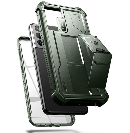 Armored case for Samsung Galaxy S21, Dexnor Full Body, green