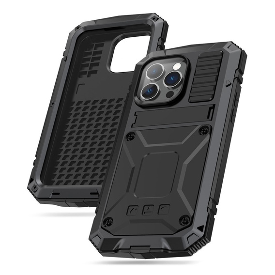 Case for iPhone 14 Pro, R-JUST, armoured, black