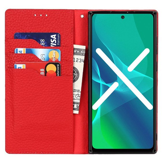 Leather case for Samsung Galaxy S20 FE, ERBORD Grain Leather, red