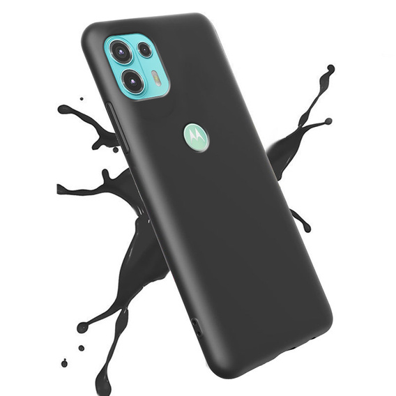Case for Motorola Edge 20 Lite, Silicone Lite, black