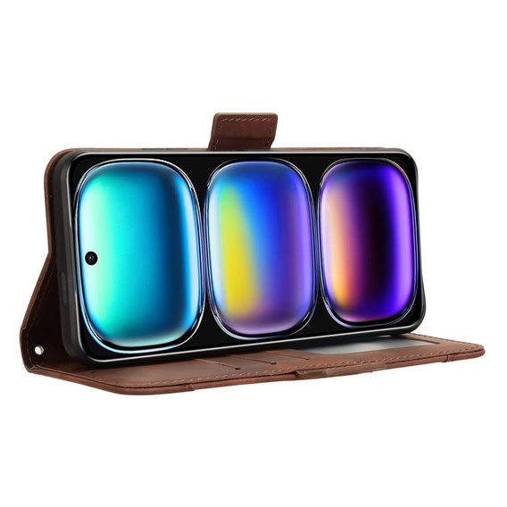 Flip case for Infinix Hot 50i 4G, Card Slot, brown