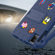 Children's case for T Tablet 5G, Cute Patterns, with stand, dark blue
