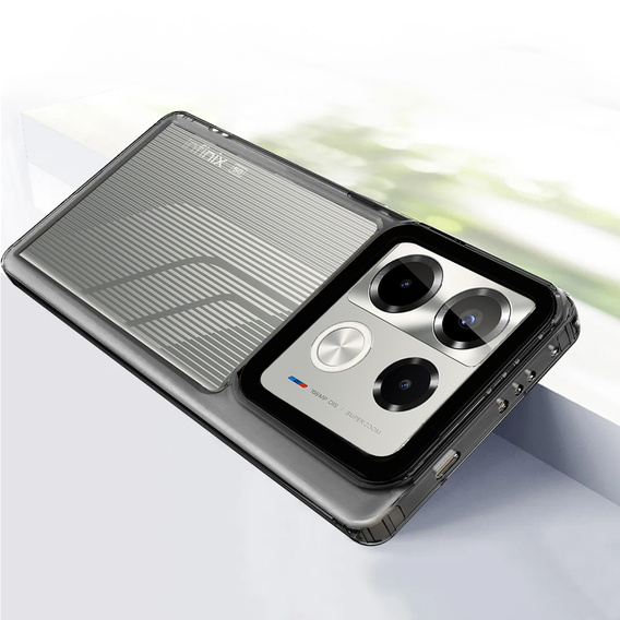 Case for Infinix Note 40 Pro Plus, Fusion Hybrid, transparent / black