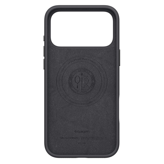 Spigen Case for iPhone 17 Pro, Silicone Fit MagSafe, Black