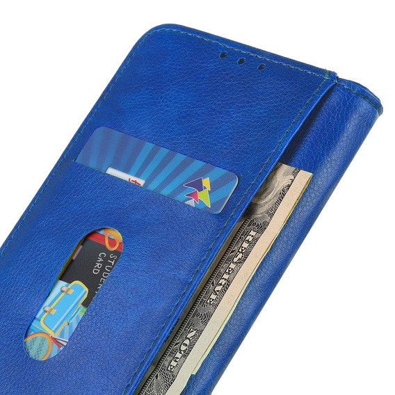 Flip case for Oppo Reno8 T, Split Leather, blue