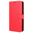 Flip case for Infinix Zero 30 5G, Crazy Horse Wallet, red
