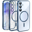 Case for Samsung Galaxy A55 5G, Electro MagSafe, blue + Screen Glass