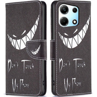 Flip case for Infinix Zero 30 5G, Wallet, Don't Touch My Phone, black