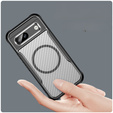 Case for Google Pixel 8A, Fusion Hybrid Carbon, for MagSafe, black