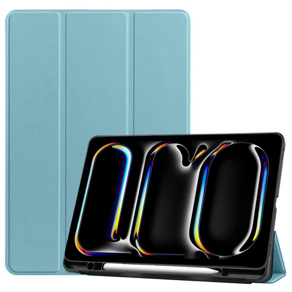 Case for Apple iPad Pro 13" 7 gen. 2024 (A2925, Smartcase with stylus space, blue