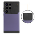 Case for Samsung Galaxy S24 Ultra, ERBORD MagProtect Slide Camera, purple