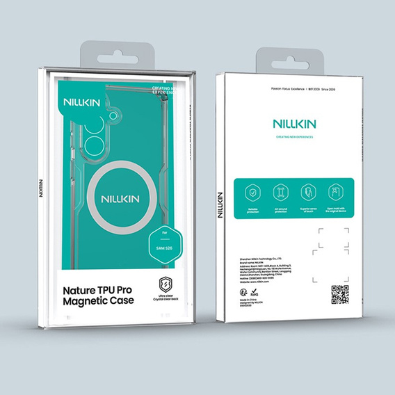 NILLKIN Nature TPU MagSafe case for Samsung Galaxy S26, transparent