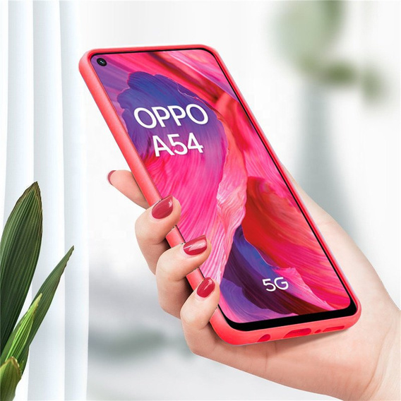 Case for Oppo A54 5G / A74 5G / A93 5G, Silicone Lite, red