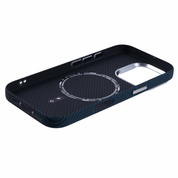 MagSafe's iPhone 16 Pro Case, Carbon Fiber, black / blue