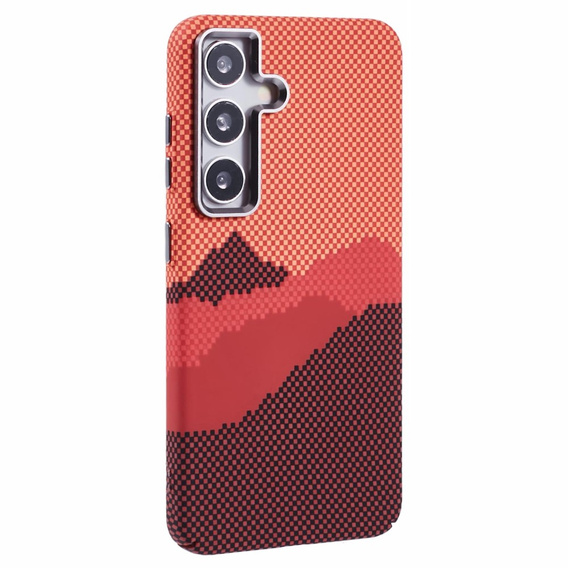 MagSafe's Samsung Galaxy S25+ Plus Case, Carbon Fiber, orange