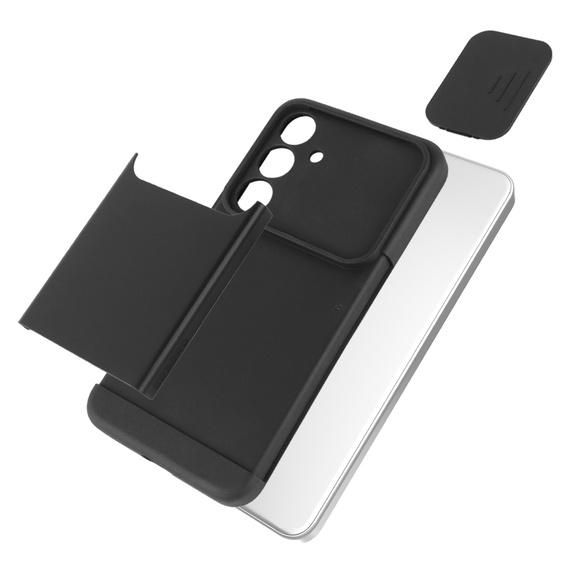 Case for Samsung Galaxy S24, ERBORD CamProtect Slide Camera, black
