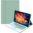 Case + keyboard Lenovo Tab P11 J606F / Tab P11 5G / P11 + Plus, TouchPad Keyboard, light green
