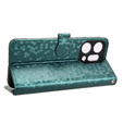 Flap case for Oppo Reno 14, Wallet Rhombus, green