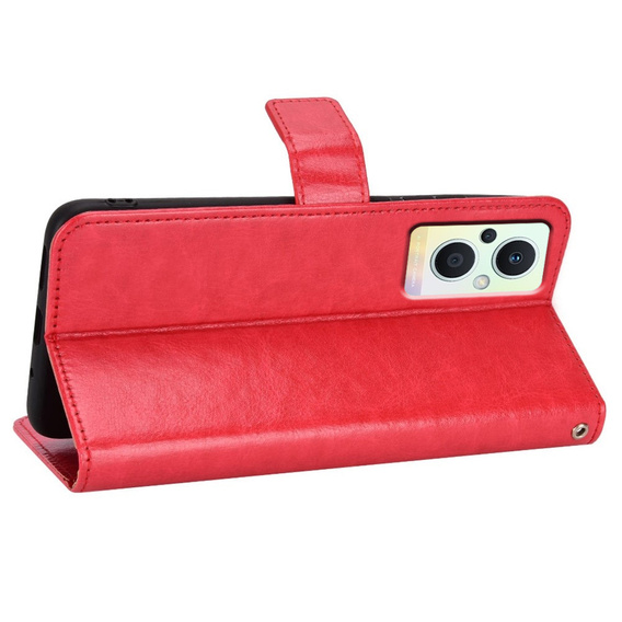 Flip case for Oppo Reno7 Lite 5G, red