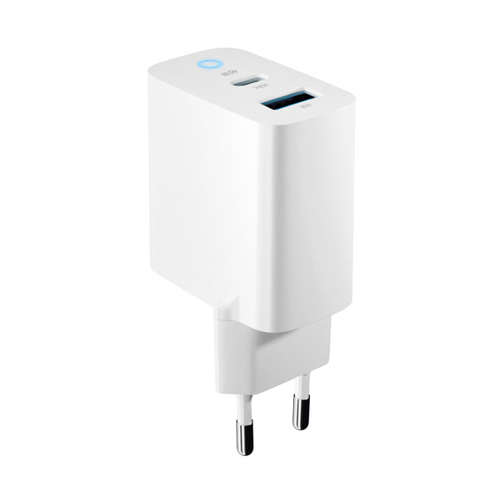 45W GaN mains charger USB-C + USB