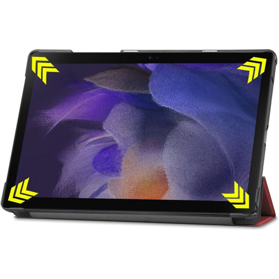 Case for Samsung Galaxy Tab A8 10.5 SM-X200 SM-X205, Smartcase, maroon