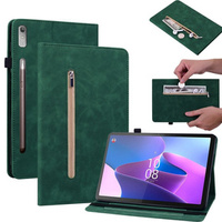 Case for Lenovo Tab P11 Pro Gen 2, Wallet Pen Slot, green