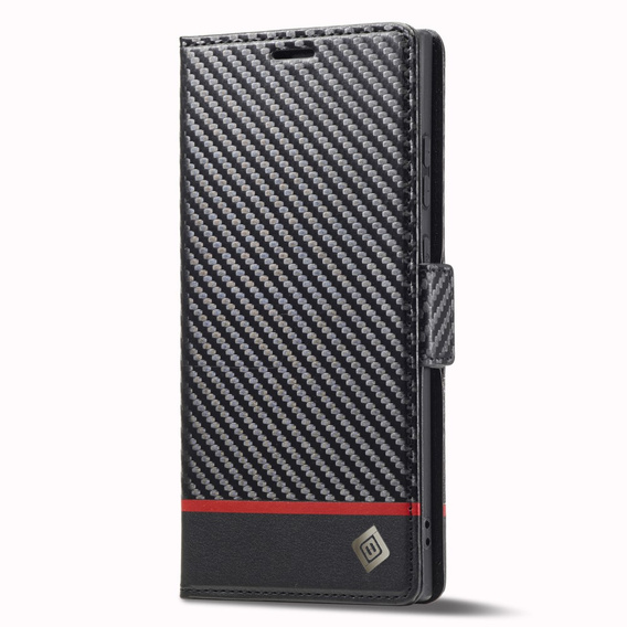 Flip case for Samsung Galaxy S23 Ultra, Carbon LC.IMEEKE, black
