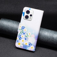 Flip case for Motorola Moto G53 5G / G23 / G13, Wallet, butterfly & flowers, blue