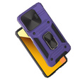 Armored Case for Xiaomi Redmi Note 13 5G, CamShield Slide, purple + Tempered Glass 9H