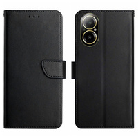 Flip case for Realme C67, Split Leather Wallet, black