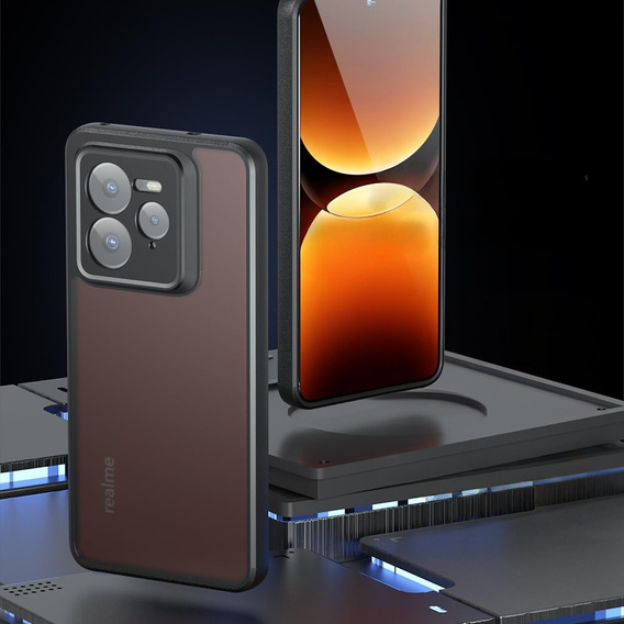 Case for Realme GT 7 Pro, Fusion Hybrid, transparent / black