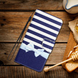 Flip case for Xiaomi Redmi 13C / Poco C65, Wallet, Bowknot, blue
