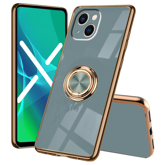 Case for iPhone 14 Plus, Electro Ring, grey