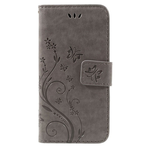 Flip case for iPhone 7/8/SE 2020/SE 2022, Butterfly, grey