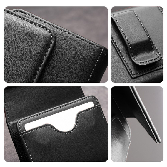 QIALINO Leather belt case for foldable smartphones