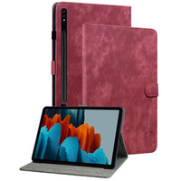 Case for Samsung Galaxy Tab S9, Wallet Pen Slot, red