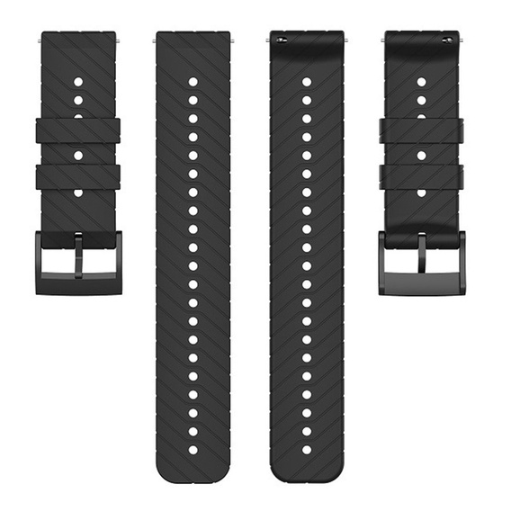 Silicone Universal Strap 22mm, black