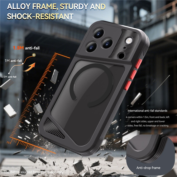 SHELLBOX GTM IP68 waterproof case with MagSafe for iPhone 17 Pro