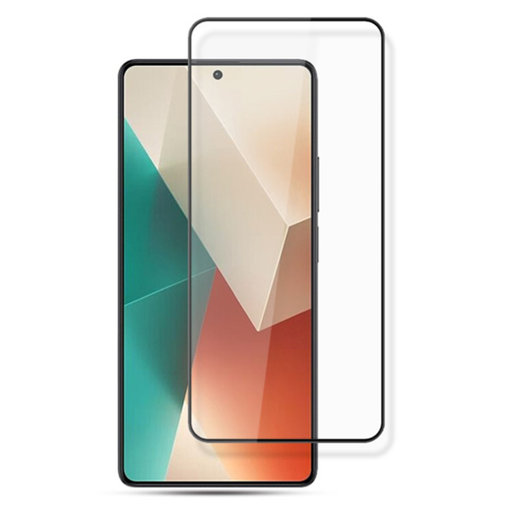 Mocolo Full Glue Tempered Glass for Xiaomi Redmi Note 13 5G, black frame