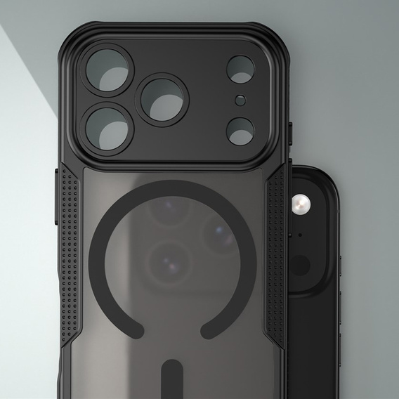 Case for iPhone 17 Pro Max, for MagSafe, armoured, black